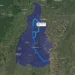 Homem percorreu quase todo o estado do Tocantins de sul a norte após o crime — Foto: Reprodução/Google Maps