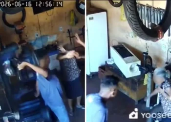 Mãe foi agredida pelo próprio filho em Guaraí (TO) — Foto: Reprodução/Redes Sociais