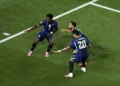 Matheus Cunha, do Brasil , comemora o segundo gol da equipe com Vinicius Junior e Lucas Paquetá — Foto: REUTERS/Jeenah Moon