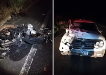 Acidente deixou um morto na TO-222 — Foto: PM/Divulgação