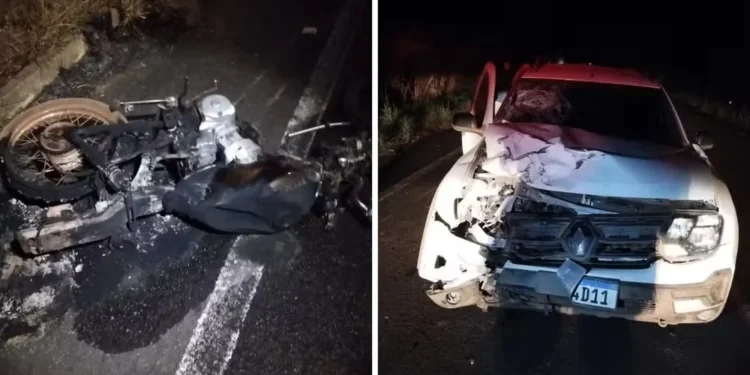 Acidente deixou um morto na TO-222 — Foto: PM/Divulgação