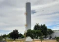 Reservatório Central no Câmpus de Palmas da UFT. A nova estrutura integra as ações de fortalecimento da infraestrutura hídrica da universidade e contribuirá para ampliar a segurança e a regularidade do abastecimento de água na unidade. (Foto: Divulgação/UFT)