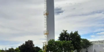 Reservatório Central no Câmpus de Palmas da UFT. A nova estrutura integra as ações de fortalecimento da infraestrutura hídrica da universidade e contribuirá para ampliar a segurança e a regularidade do abastecimento de água na unidade. (Foto: Divulgação/UFT)