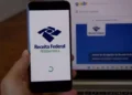 Tela de aplicativo da Receita Federal