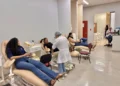 Colaboradores da Tocantins Parcerias aderem a campanha e reforçam importância da conscientização para doação de sangue. Créditos: Tocantins Parcerias