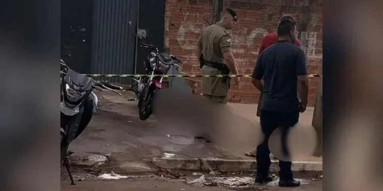 Polícia detalhou que uma das vítimas foi atingida na cabeça e a outra na região do tórax — Foto: Reprodução/Tv Anhnaguera