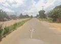 Segundo a PM, sinalização de parada obrigatória foi desrespeitada em cruzamento — Foto: Reprodução/Google Streets