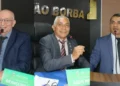 Vereadores Braquinho, Assis Moura e Netinho do Povo. Foto: DJ Leo