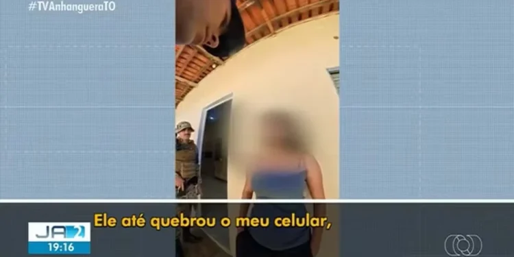 Jovem foi resgatada pela PM em Palmas — Foto: Reprodução/TV Anhanguera