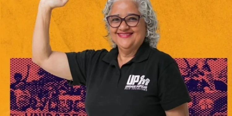 Redes sociais da candidata