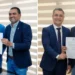 Wanderlei Barbosa reconduz Abel Andrade e Pedro Alexandre aos comandos do MPTO e da DPE-TO para os próximos mandatos. | Foto: Divulgação