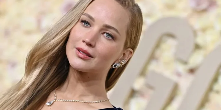 Jennifer Lawrence no Globo de Ouro
